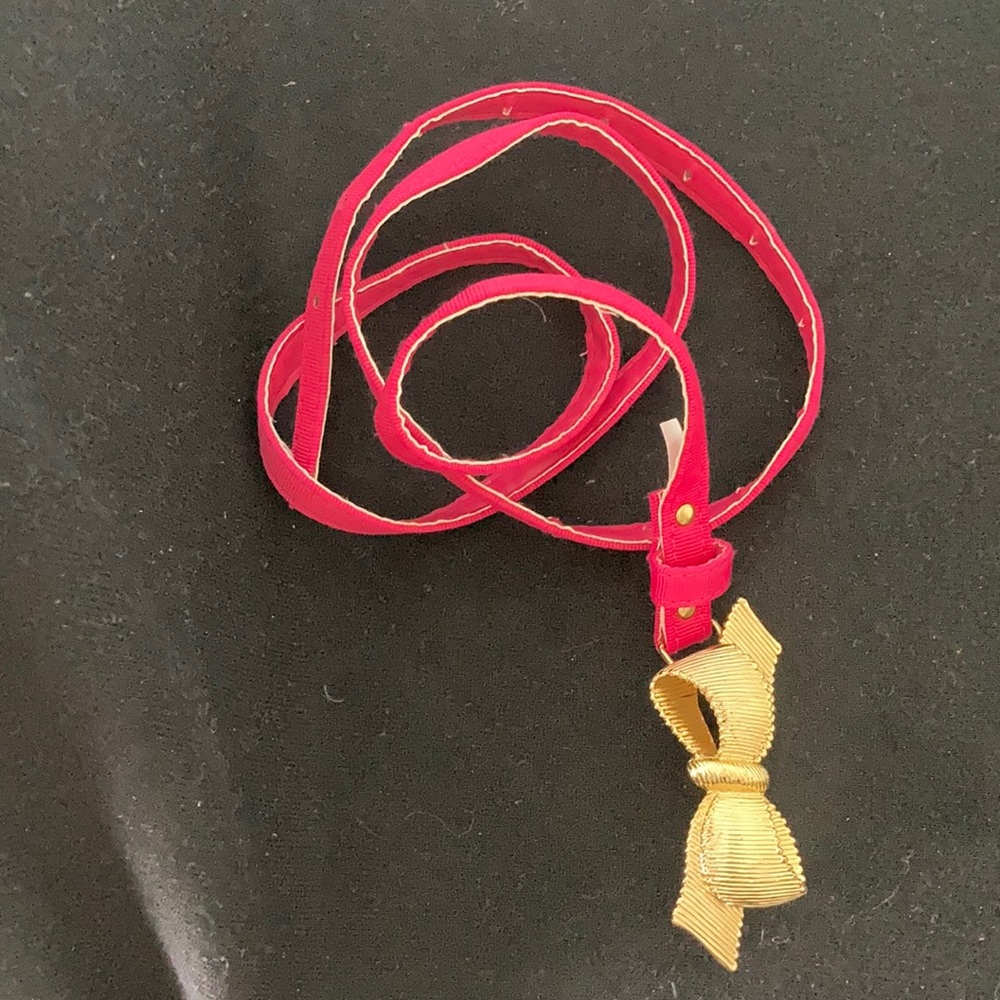 Pink Lilly bow belt